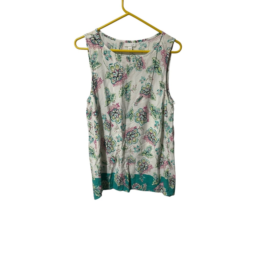 J.‎ Jill Size Medium Floral Sleeveless Blouse Top
